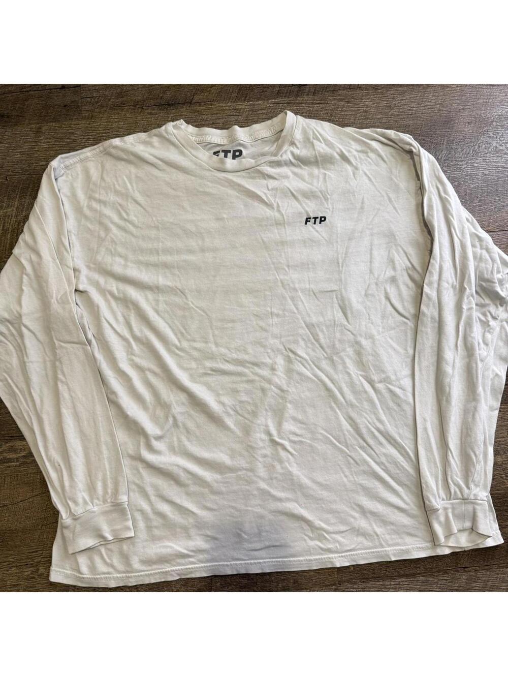 FTP Pro Club Essentials Long Sleeve White T-Shirt XL